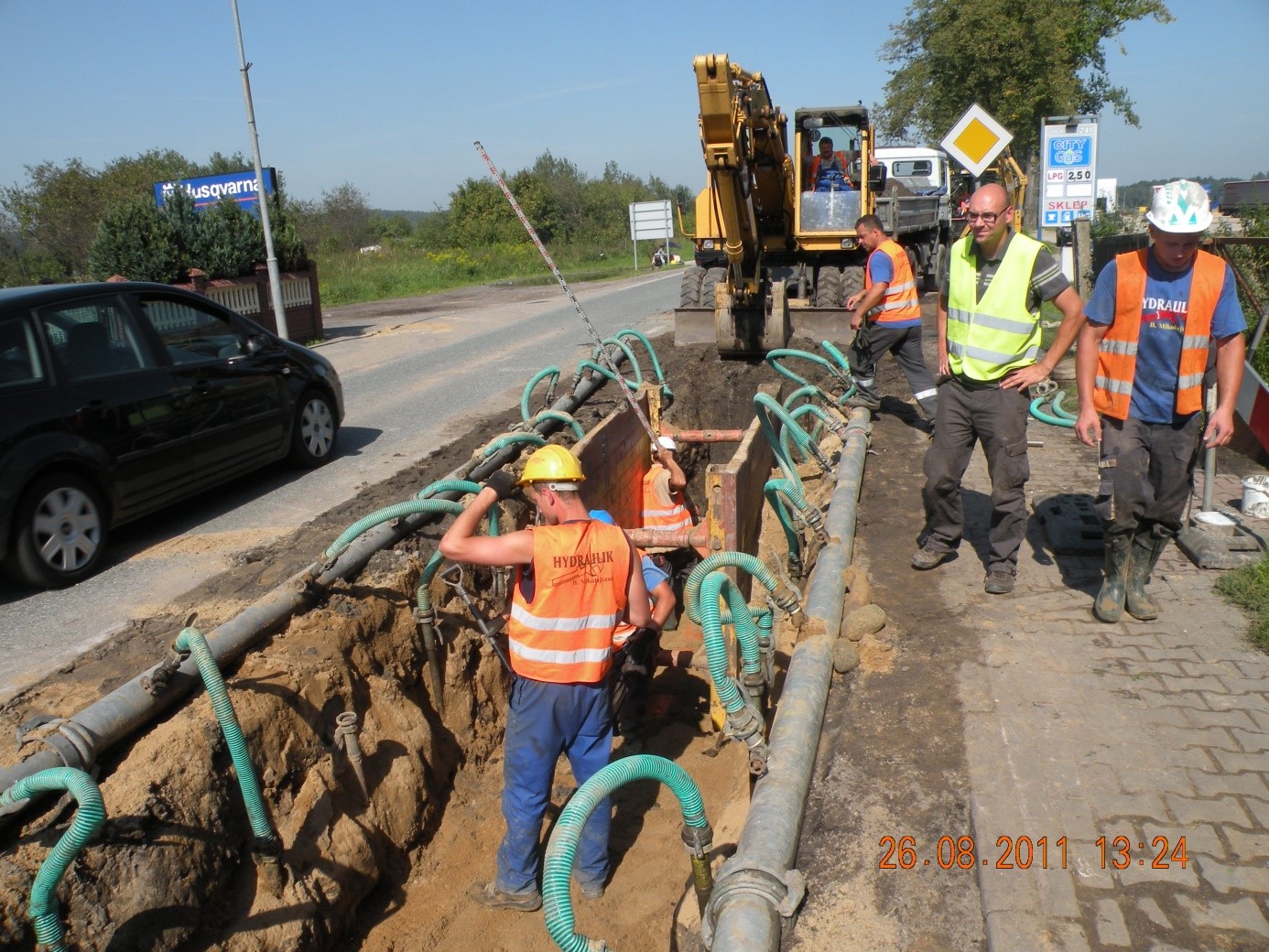 Budowa kanalizacji w ciągu drogi krajowej nr 10 w Mirosławcu